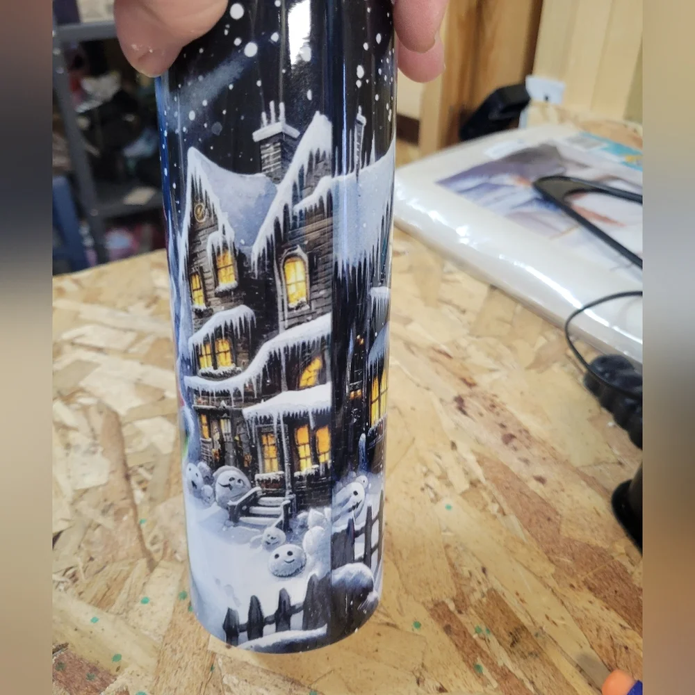 NEW Grinch Nightmare Before Christmas Tumbler‎ With Lid